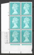 PVA 8d Turquoise Pre-decimal Machin 2B Head B Perf A Cyl 3 No dot UNMOUNTED MINT