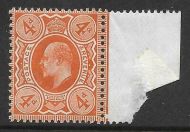 Sg 286 M27(2) 4d Deep Bright Orange Harrison perf 15x14 UNMOUNTED MINT MNH