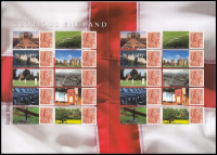 LS38 GB 2007 Glorious England Smiler sheet UNMOUNTED MINT MNH