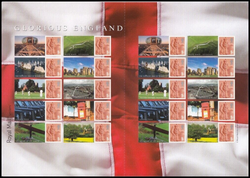 LS38 GB 2007 Glorious England Smiler sheet UNMOUNTED MINT MNH