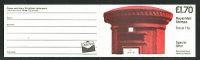 FT5ba 1986 Red Letter Box - Folded Booklet - No Cylinder