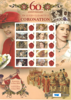 GB 2013 BC-407  60th anniv coronation smiler sheet no. 029 UNMOUNTED MINT MNH