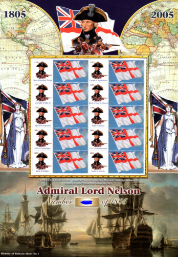 BC-059 History of Britain 1 Lord nelson no.999 sheet U M