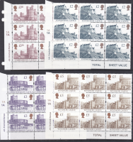 Enschede Castle full set(£1.50-£5) of cylinder blocks of 9 UNMOUNTED MINT