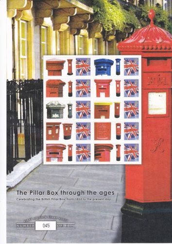 BC-236 GB 2009 Pillar box through the ages no. 45 Smiler sheet UNMOUNTED MINT