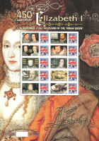 BC-177 GB 2008 Elizabeth I no. 64  Smiler sheet UNMOUNTED MINT