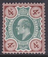 Sg 235 4d green  pale brown Chalky De La Rue UNMOUNTED MINT MNH