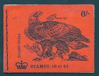 Sg QP54 6 - Golden Eagle GPO Booklet - Missing phosphor - unmounted mint