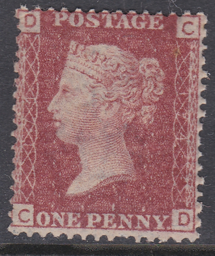 1d Penny Red Lettered C-D plate 174 UNMOUNTED MINT