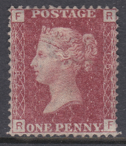 SG 43 1d Penny Red Lettered R-F plate 185 MOUNTED MINT