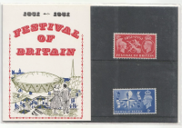 1951 Festival of Birtain Private forerunner Presentation Pack U M in packaging