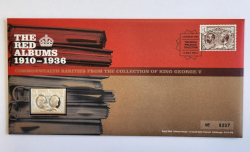 1910-1936 The red albums King george V silver ingot cover no. 0207