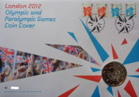 2012 London Olympic and paralympic games 5 coin cover no. 6201 Royal Mint