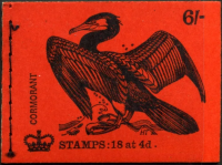 Sg QP51 6 - Cormorant birds series GPO Booklet with all panes U M MNH