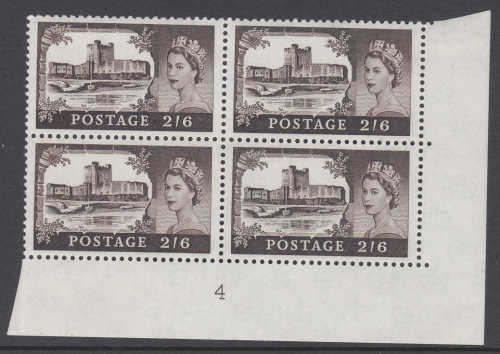 2 6 Bradbury Wilkinson Castles - Cylinder 4 UNMOUNTED MINT MNH