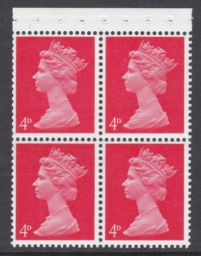 UB15 Pre-decimal Machin Booklet Pane Perf I UNMOUNTED MINT MNH