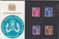 1971 Regional decimal Definitive stamps Scotland pack no. 27 UNMOUNTED MINT