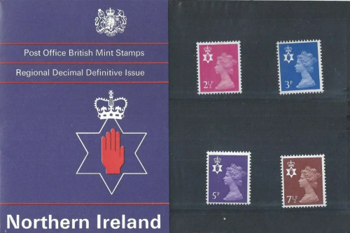 1971 Regional decimal Definitive stamps Northern ireland Pack 29 UNMOUNTED MINT