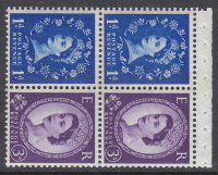 SB52 Wilding booklet pane Violet Phos S W Right perf type AP2e UNMOUNTED MNT MNH