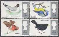 sg696k 1966 4d birds Harriso Omitted UNMOUNTED MINT