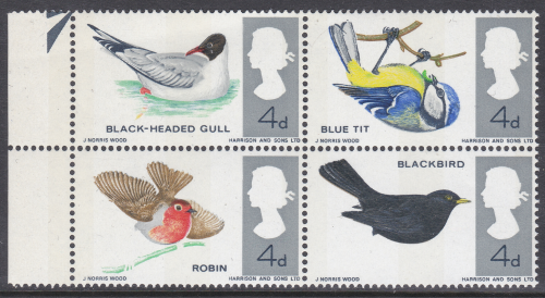 sg696p-699pJ 1966 4d birds Missing Brown   Legs Omitted UNMOUNTED MINT