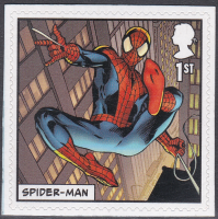 Sg4193 PM65 2019 Marvel Spiderman 1st class stamp from booklet UNMOUNTED MINT