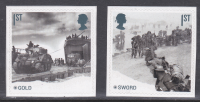 Sg4237-4238 2019 PM67 D-Day stamps from booklet pair Self adhesive U M