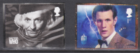 GB 2013 PM36 sg3448 sg3450 Doctor Who Self Adhesive stamps from booklet pair U M