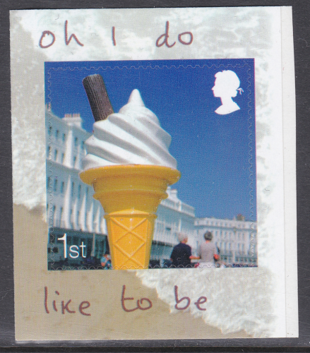 PM15 2008 sg2848 Beside The Seaside 1st class stamp from booklet -oh i do- U M