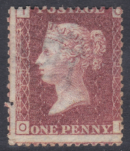 SG 43 1d Penny Red Lettered O-I plate 191 MOUNTED MINT