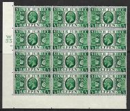 Sg 453 ½d 1935 Silver Jubilee cyl W35 60 Dot perf type 5 blk 12 UNMOUNTED MINT