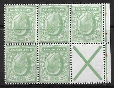 MB2a ½d De La Rue Watermark Inverted Perf P UNMOUNTED MNT MNH