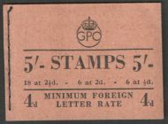 BD28(49) 5 - GPO GVI booklet - Dec 1950 UNMOUNTED MINT MNH