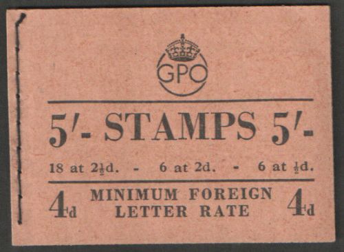 BD28(49) 5 - GPO GVI booklet - Dec 1950 UNMOUNTED MINT MNH