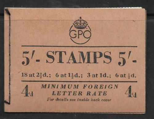 BD31(1) 5 - GPO GVI booklet - Mar 1952 UNMOUNTED MINT MNH