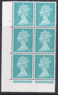 PVA 8d Turquoise Pre-decimal Machin 2B Head B Perf A Cyl 3 dot UNMOUNTED MINT