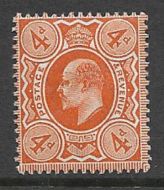 Sg 286 M27(3) 4d Deep Bright Orange Harrison perf 15x14 Unmounted mint/MNH