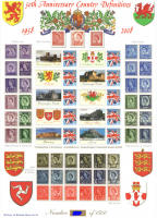 BC-166 History of Britain 22 2008 Country definitives no.321 sheet U M