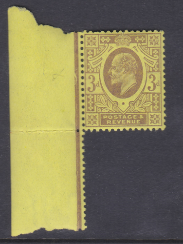 Sg 233b M20(4) 3d Pale Purple Lemon Chalky De La Rue UNMOUNTED MINT