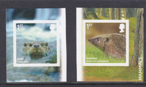 Sg3095-3096 PM23 2010 Mammals Pair Of Single stamps from booklet UNMOUNTED MINT