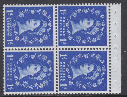 SB34a 1d Crowns Right Wilding booklet pane perf type AP UNMOUNTED MNT MNH