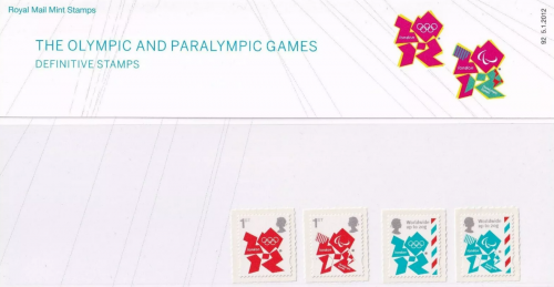 2012 Olympic  Paralympic stamps royal mail definitives pack 92 UNMOUNTED MINT