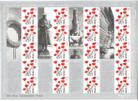 LS35 2006 We will remember them Smiler sheet UNMOUNTED MINT