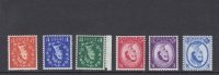 Wildings Blue White Phosphor Inverted wmk set of 6 UNMOUNTED MINT