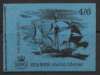 LP47 Ship series The Golden Hind GPO booklet AVC no stamps advertising voucher