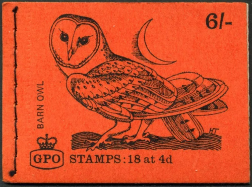 Jan 1969 Sg QP45 6 - Owl GPO stitched Booklet  - complete