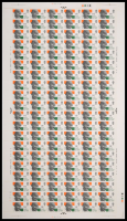 SG807 1969 Gandhi 1 6 2A1B2C1D No Dot Full sheet UNMOUNTED MINT