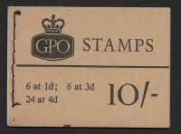 AVC X10 - 10 - August 1965 GPO booklet Complete good perfs UNMOUNTED MINT