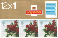 LX23 2002 Christmas Barcode Booklet -  12 x 1st Class - Sealed in packaging