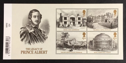 MS4225a 2019 Prince Albert miniature sheet barcode UNMOUNTED MINT MNH